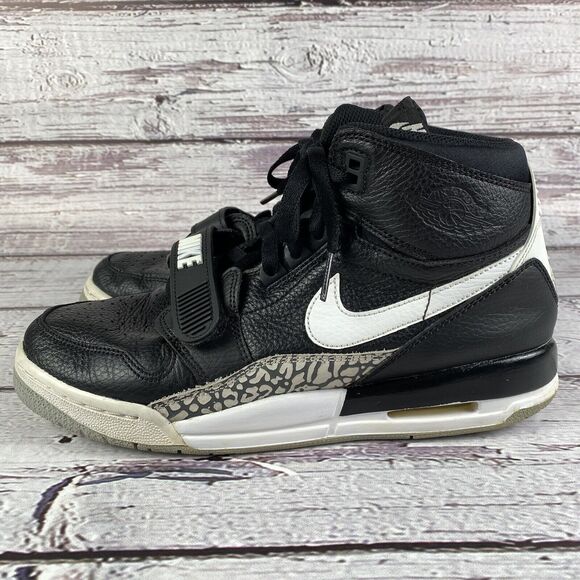 Nike Air Jordan Legacy 312 High Top Sneakers Black White Youth Size 7 - Picture 6 of 16